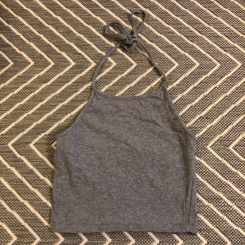 Brandy Melville gray halter top